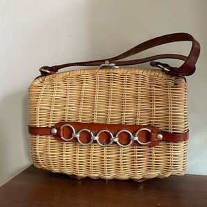 Vintage 1970s Simon Rattan Handbag Styled by Mister Ernest